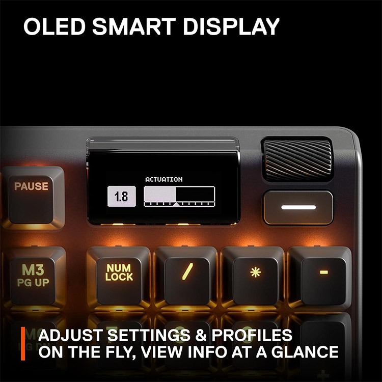 خرید کیبورد SteelSeries Apex Pro نسل سه - سوییچ HyperMagnetic OmniPoint 3.0 - سیاه